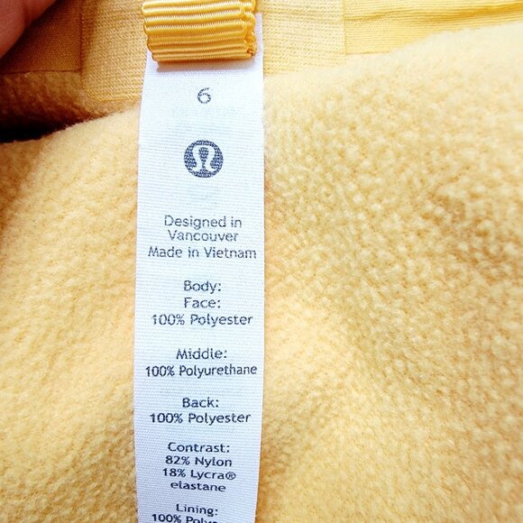 Lululemon Women's Wheat Yellow Cross Chill Full-Zip Performance Jacket Size 6 - Picture 7 of 9